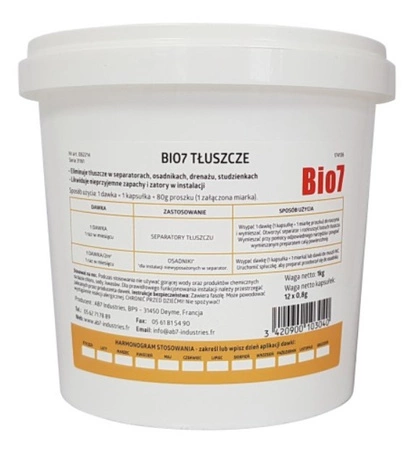 Preparat Bio- 7 tłuszcze Sotralentz 31973 wiadro 1 kg 