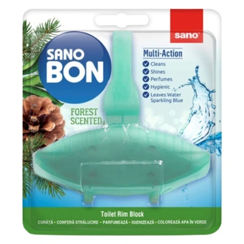 Zawieszka do muszli WC 5w1 barwiąca Sano Bon Green Forest AUR-1320