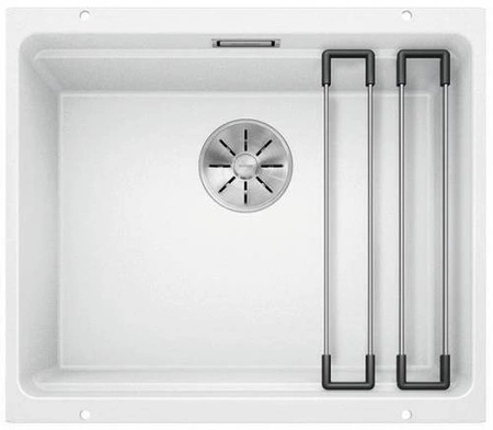 Komora ETAGON 500-U Silgranit PuraDur Biały, InFino, szyny BLANCO 522231