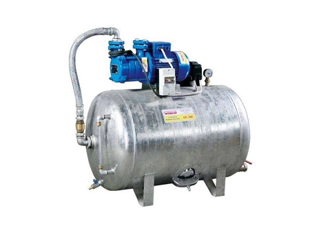 Automat wodociągowy AW–200 (zbiornik 200 l, poziomy, ocynkowany,  pompa SKM z silnikiem 400V, 1.1kW). WIMEST GA200 M 3F