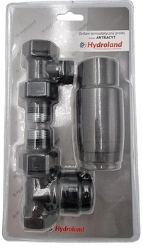 Zestaw termostatyczny prosty HYDROLAND ZT.TERM.P.A antracyt