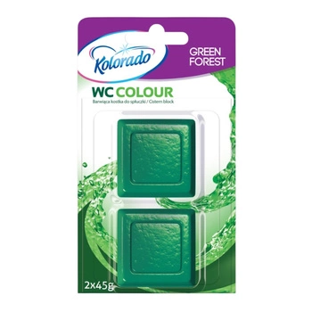 Kostka WC HAL Colour zielony las duopack 2X45G WCC22