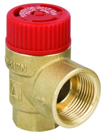 Zawór bezpieczeństwa do c.o. MS, 3 bar, Rp1/2