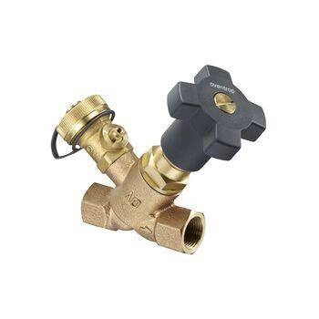 Zawór skośny OVENTROP 2213OV44710 PN 16 DN 40 R1 1/2 GW, uszczelnienie PTFE z opróżnieniem z brązu
