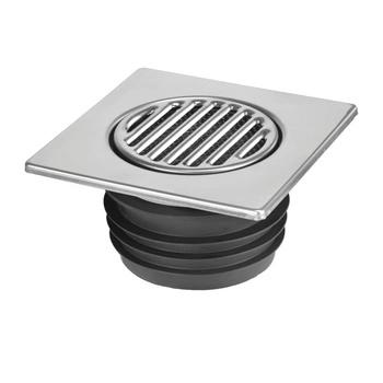 Kratka podłogowa Mcalpine MRFGC3SNRFV-110 wykonana ze stali nierdzewnej z zaworkiem zwrotnym