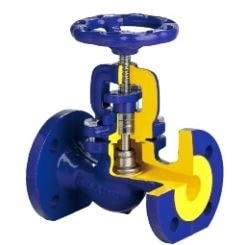 Zawór zaporowy ZETKAMA FIG 215 215C065C01 DN65 PN16