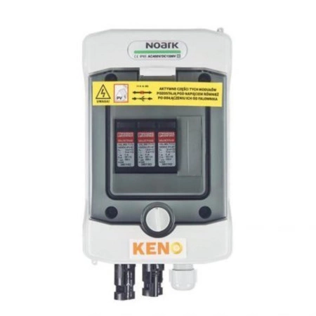 Rozdzielnica przyłączeniowa DC KENO SH-5 DC z ogranicznikiem przepięć Phoenix Contact 1000V typu 1+2, 1x łańcuch PV 1x MPPT MPPT