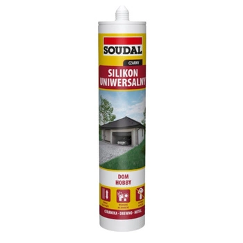 Silikon uniwersalny Soudal czarny 280 ml 137659