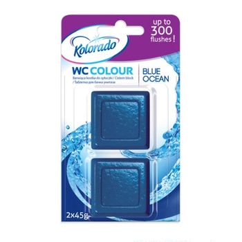 Kostka WC HAL Colour niebieska ocean duopack 2X45G WCC12