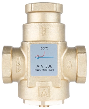 Zawór temperaturowy ATV 336, DN25, Rp1 1/4