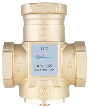 Zawór temperaturowy ATV 555, DN32, Rp1 1/4
