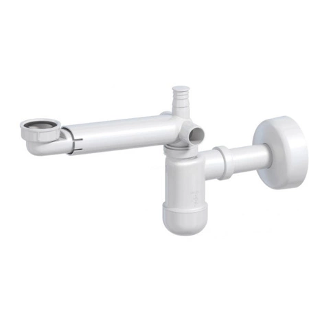 Syfon umywalkowy Prevex 1710024 bez korka click-clack TW 