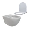 MERIDIAN COMPACTO Zestaw Miska wc podwieszana Rimless + Deska wolnoopadająca slim duroplast ROCA A34H242000