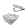 GAP SQUARE RIMLESS Zestaw Miska WC podwieszana Rimless + Deska wolnoopadająca ultraslim duroplast ROCA A34H472000