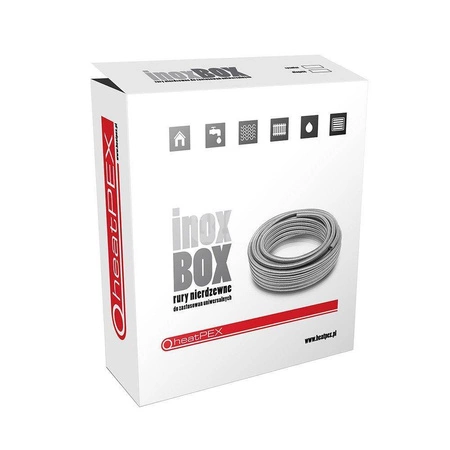 INOX BOX Rura nierdzewna 12X0,18 zwój 20m HEATPEX 10002001200T
