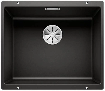 Komora SUBLINE 500-U Silgranit PuraDur Czarny InFino BLANCO 525995