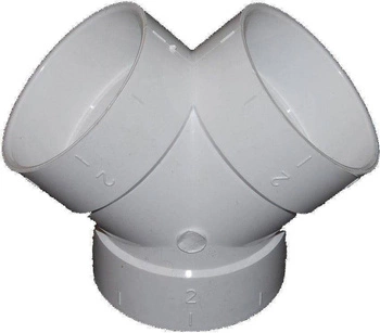 Trójnik 2X45 TOPVAC TUY28