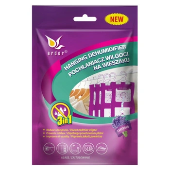 Pochłaniacz wilgoci na wieszaku Ardor 250 ml lawenda AUR-1272