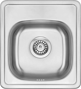 Zlewozmywak MERCATO satyna 1-kom. B/O 410x440x165, 3,5