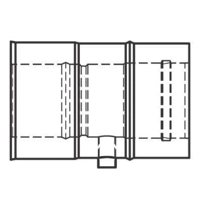 Odskraplacz poziomy 80/125 VIESSMANN 7419738
