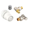 Zestaw termostatyczny Box Danfoss 3 elementy kątowy Redia Ra click 015G5155