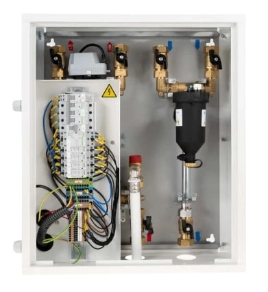 Moduł hydrauliczny AMB 760 AFRISO 7676000 z grzałką 6 KW z zaworem USV separatorem ADS 160 G1