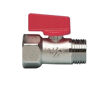 Zawór kulowy Arco MINI 2207R uchwyt czerwony 1/2GZ x 1/2GW