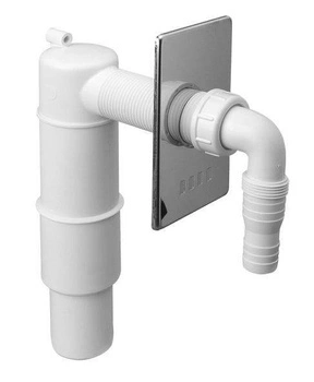 Przyłącze do pralki lub zmywarki podtynkowe z zaSyfonowaniem z odejściem 50 mm, maskownica MCALPINE HCWM50