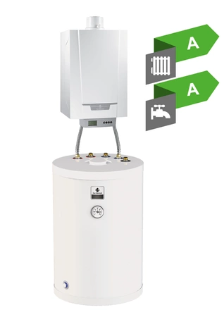 Kocioł gazowy De Dietrich 7716670150K MCR3 evo 24T/SRK150 kondensacyjny z podgrzewaczem c.w.u.