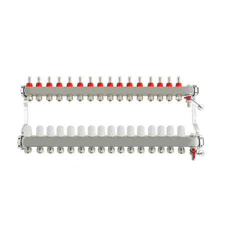 Rozdzielacz ogrzewania podłogowego Reiter RIXOP#210-KOSA-E-16 INOX 16 OBW 