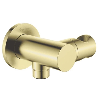 Przyłącze kątowe Deante Silia NQS R57K regulowane z uchwytem okrągłe złoto