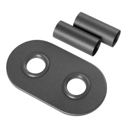 Zestaw maskujący podwójny do podłączeń grzejnika Invena grafit UA-12-G15-A