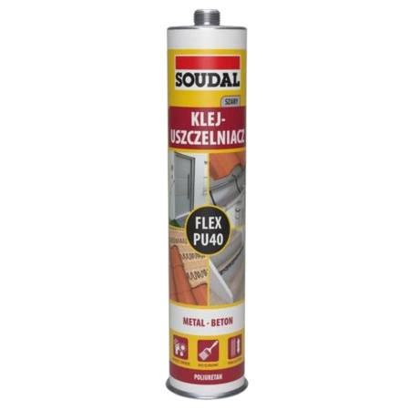 Uszczelniacz/klej do połączeń odwodnień 310ml SOUDAL 40fc PUP0000310