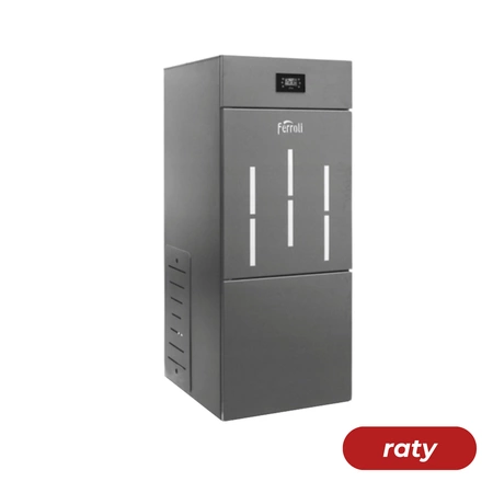 Kocioł na pellet Ferroli BIOPELLET PRO 12 LSBBP12T zautomatyzowany ze zintegrowanym zbiornikiem na pellet 105 kg 12 kW