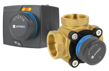 Zestaw regulacyjny Afriso ProClick 1338654 3-drogowy obrotowy zawór mieszający ARV 386 Vario ProClick DN40 Rp1 1/2