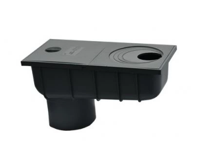 Osadnik rynnowy PCV STORA-DRAIN APU11000CR pionowy czarny