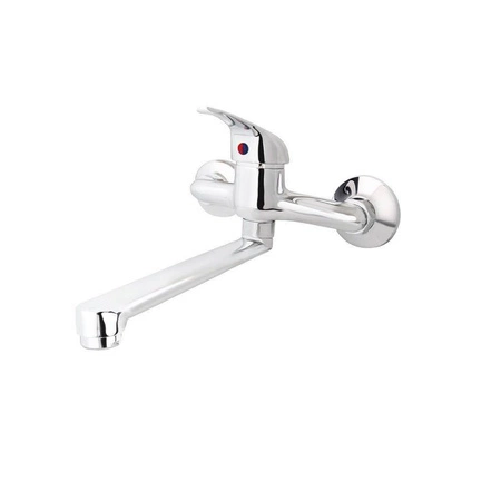 Bateria umywalkowa DELFIN DEL 273540 RIVIA ścienna głowica 35