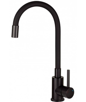 Bateria LUNO nero zlewozmywakowa z elastyczną wylewką DEANTE BOC_N72M