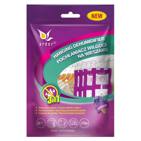 Pochłaniacz wilgoci na wieszaku Ardor 250 ml lawenda AUR-1272