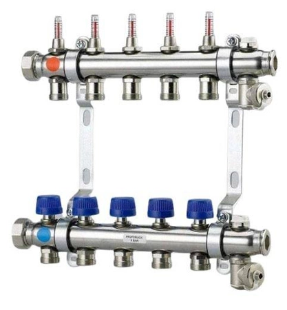 Rozdzielacz MP3UFH z przepływomierzem ST FM, 2X UPONOR 9994011