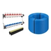 Zestaw rozdzielacz KAN-therm InoxFlow 1316157085 10 obwodów + rura PE-RT KAN-therm 1829198183 Blue Floor z osłoną EVOH 5-warstwowa 16x2.0 zwój 600 m + spinki TIA F-063628 pakietowane 40mm 300 szt.