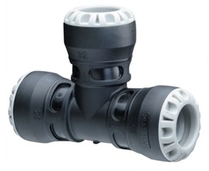 Trójnik PE-PE-PE (PUSH-FIT-1004) FI 40X40X40 (wciskany) PLASSON 1004U0040