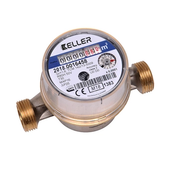 Wodomierz KELLER KEL 21515Z AM z.w. JS Qn=1,5 m3/h (Q3=2,5); DN15; L110 mm; T30; R80