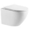 Miska WC Invena Limnos CE-93-001-L podwieszana QFS z deską wolnoopadającą biała