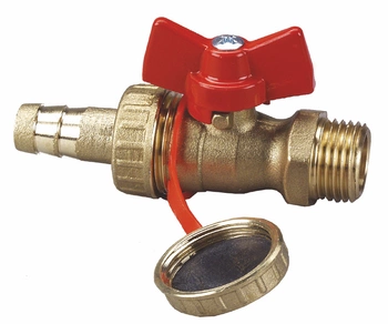 Zawór kulowy z przyłączem do węża i swobodną nakrętką 1/2