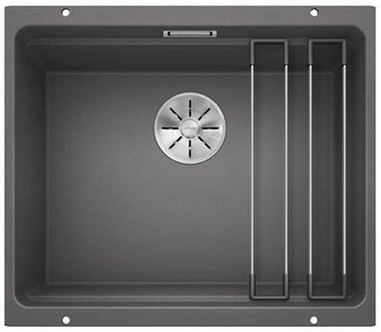 Komora ETAGON 500-U Silgranit PuraDur Szarość skały, InFino, szyny BLANCO 522228