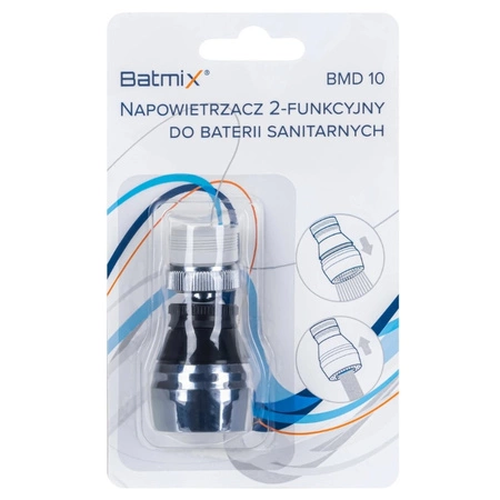 Napowietrzacz do baterii sanitarnych Exec BMD10 2-funkcyjnych krótki 