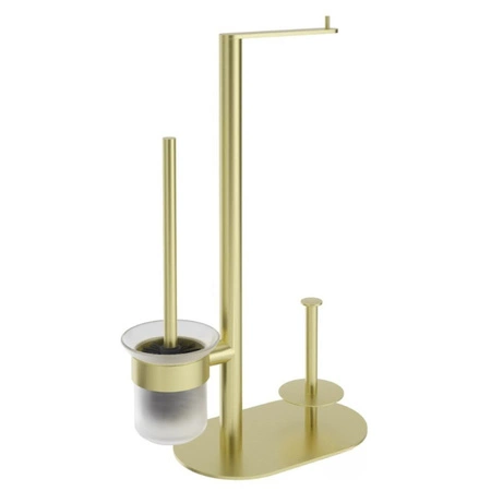 Stojak na papier Deante Round 3-funkcyjny złoto szczotkowane