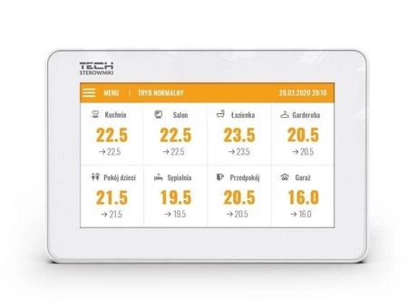 Panel kontrolny M-8n do listwy L-8E TECH Sterowniki WG.11.0246 podtynkowy bezprzewodowy biały