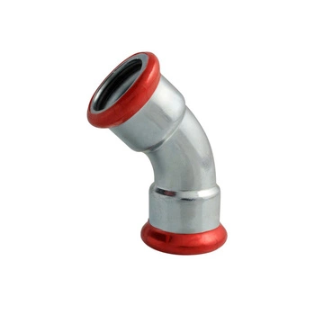 Kolano dwukielichowe Vesbo CZ2K45-35 zaprasowane 45° 35×35